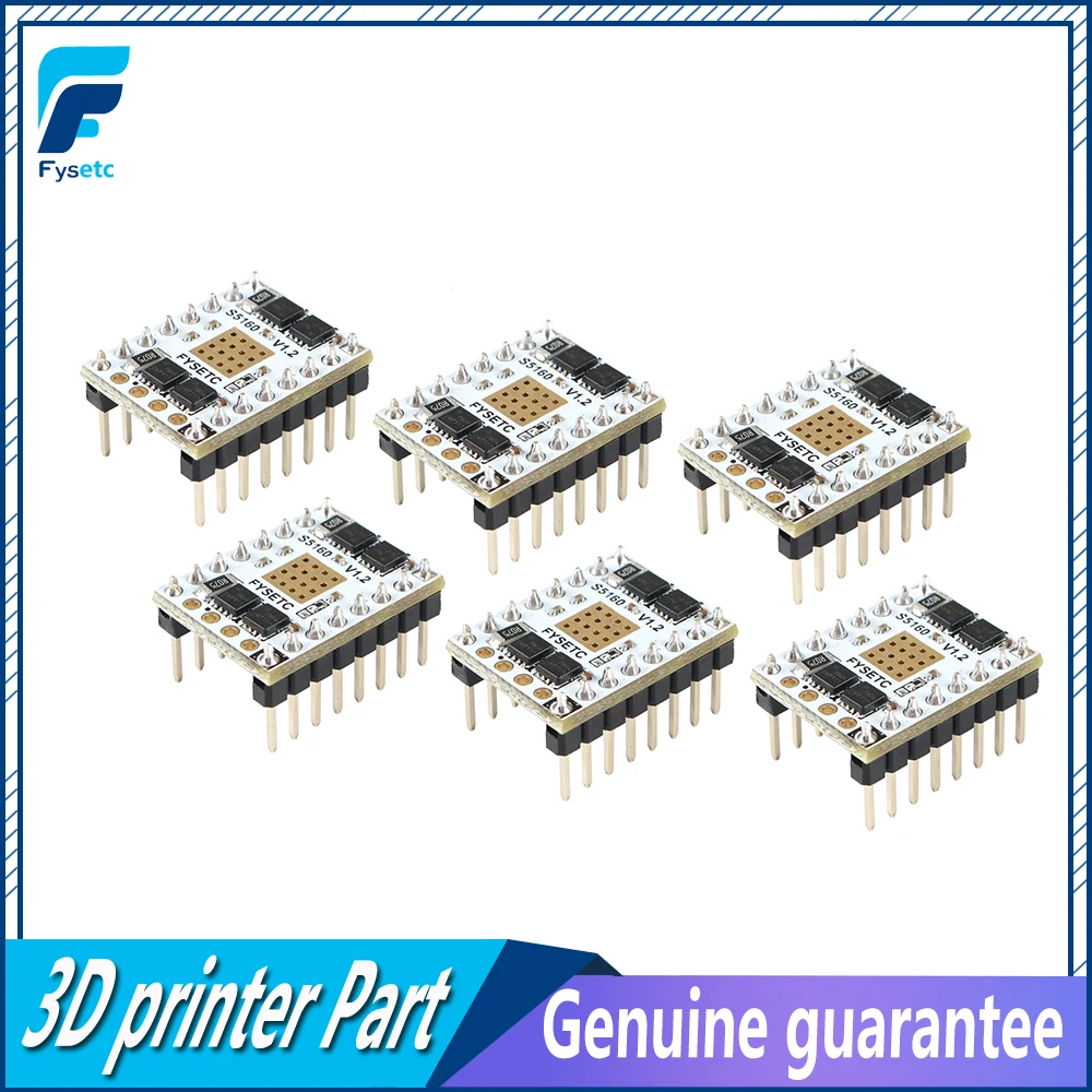 6 шт. драйвер шагового двигателя для 3D-принтера TMC5160 V1.2 SPI S5160 | Компьютеры и офис