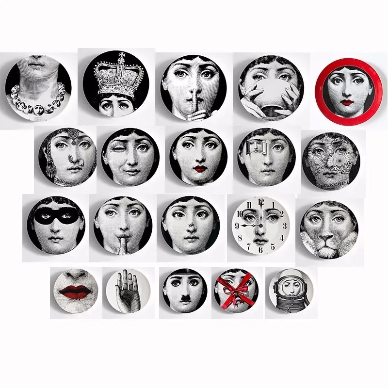 6/8 дюймовый модный стиль Италия дизайнер Fornasetti пластины декоративные подвесные