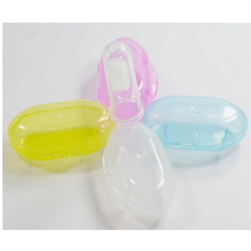 2 шт. детские резиновые зубные щётки с чехлом|baby toothbrush|baby training toothbrushteething toothbrush |