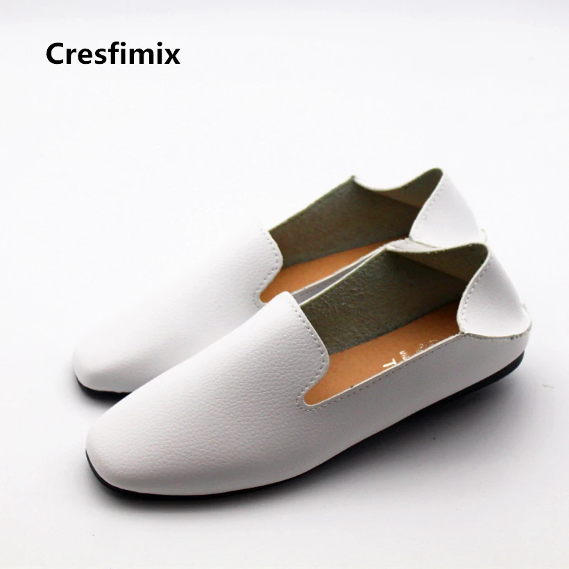Женские лоферы из мягкой искусственной кожи Cresfimix удобные повседневные летние