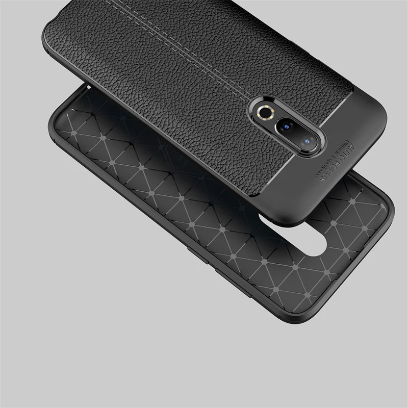 Глобальная версия Чехлы для Meizu 16th/16th Plus роскошные кожаные Силиконовые Мягкий ТПУ