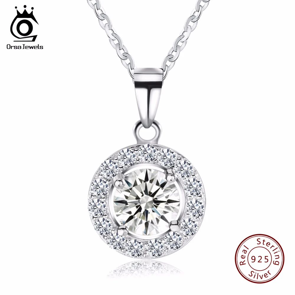 Женское украшение из серебра 925 пробы с австрийским фианитом|necklace a|necklaces for womenpendant