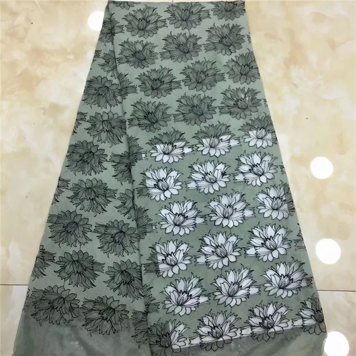 Elegant party dress material African mesh cloth French net lace fabric PDN123(5yards/lot) many color | Дом и сад