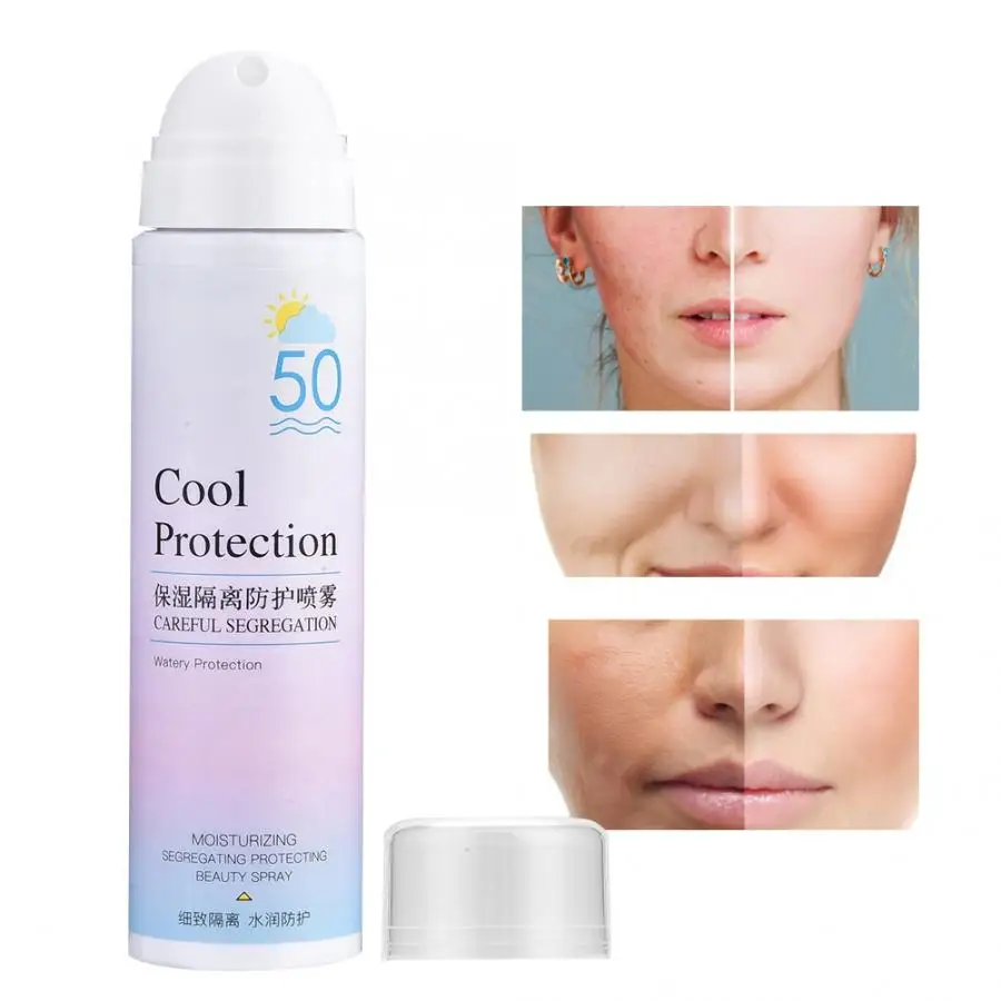 SPF50 холодный Солнцезащитный спрей летний защитный увлажняющий для изоляции тела