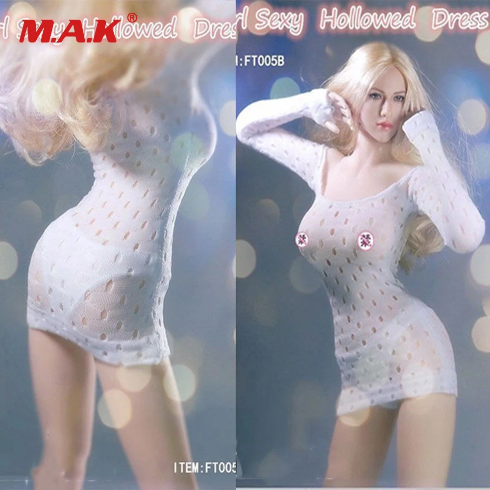 

Сексуальная Женская одежда в масштабе 1/6, короткое платье без бретелек для ночного клуба, для женской фигуры 12 дюймов