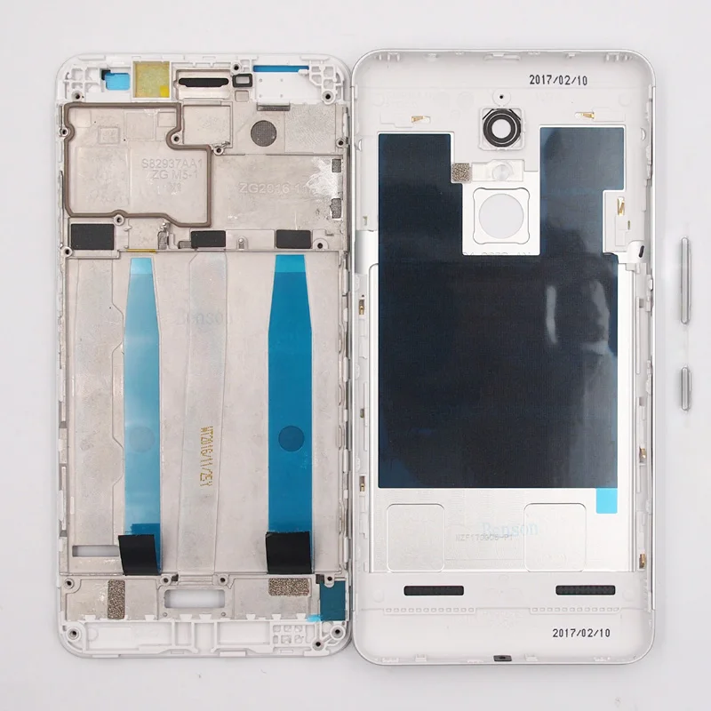 BaanSam New LCD Holder Front Frame Battery Back Cover For Lenovo K6 Power K33a42 Housing Case With Volume Buttons | Мобильные