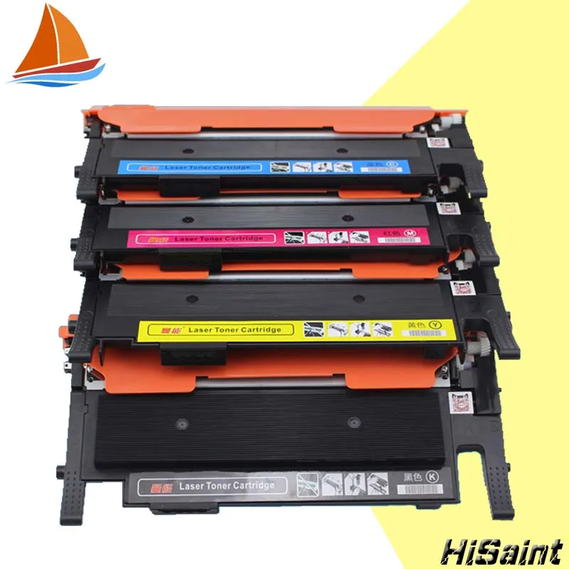 Тонер картриджи Hisaint для Samsung Φ C406S M406S Y406S 406S с чипом|toner cartridge|compatible toner cartridgescompatible