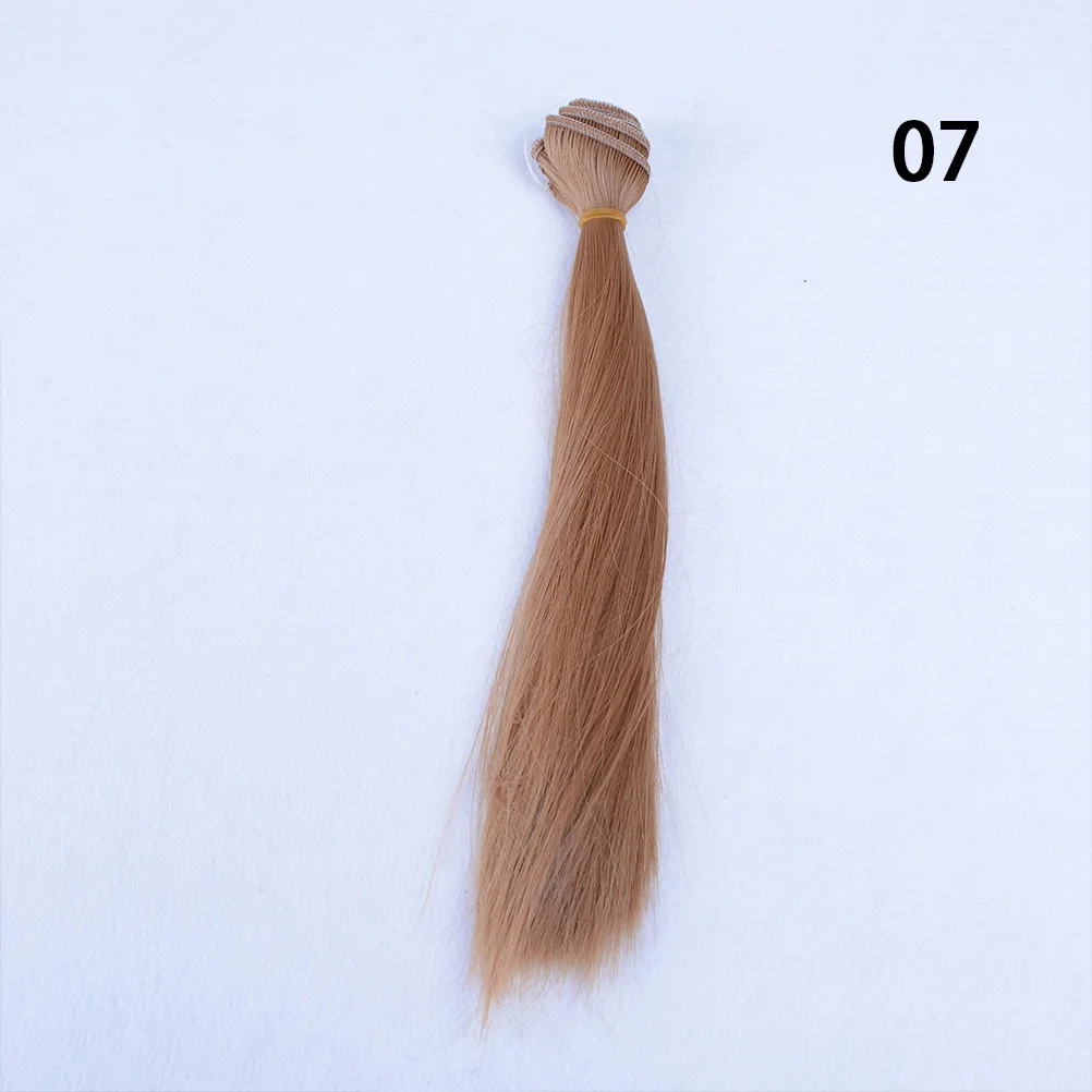 1 шт. длинный парик с прямыми волосами для 1/3 1/4 1/6 BJD diy Волосы refires bjd волосы черный