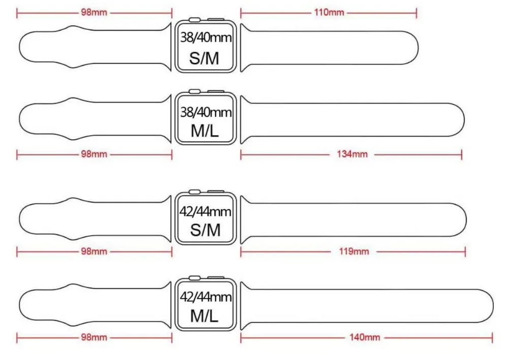 Силиконовый ремешок для Apple Watch спортивный ремешок 42 мм 38 мм 40 мм 44 мм для iwatch серии 1/2/3/4/5