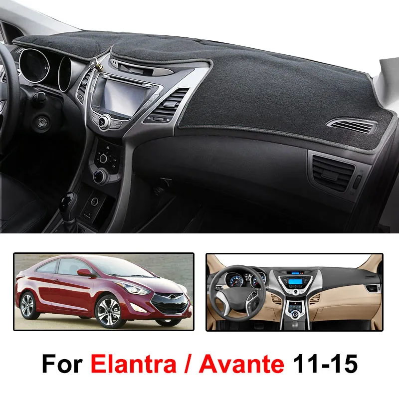 Xukey Dash коврик Dashmat крышка приборной панели Солнцезащитная ковер для Hyundai i35 Elantra
