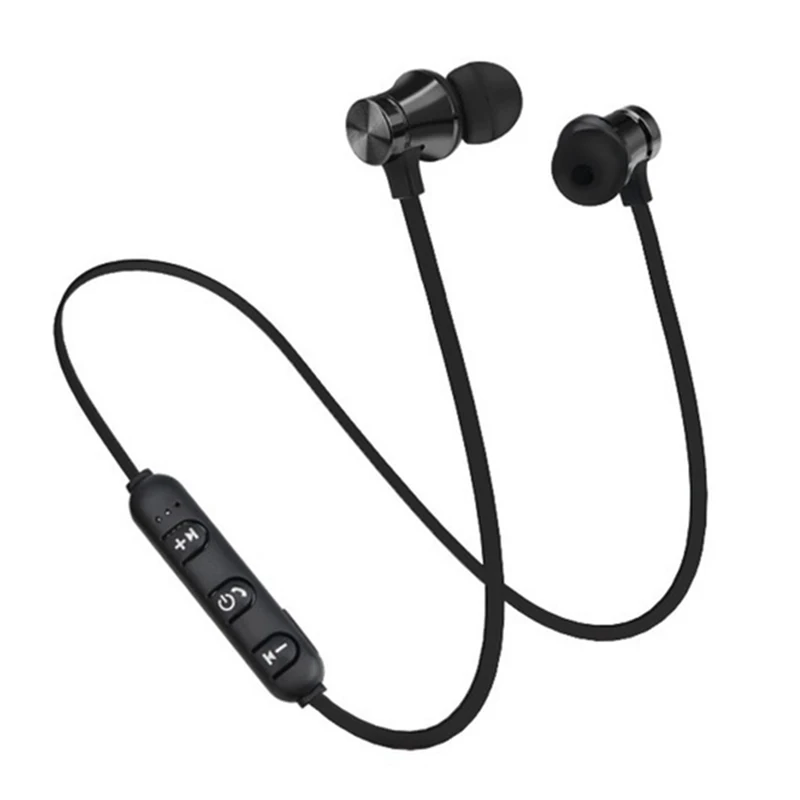 Черный Новые XT-11, Bluetooth наушники, спортивные беспроводные наушники, Bluetooth гарнитура, наушники с микрофоном для huawei, Xiaomi, samsung - Цвет: Черный
