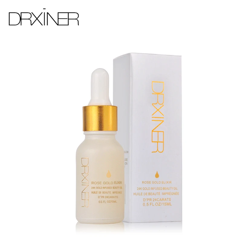 Антивозрастной увлажнитель для лица Drxiner эликсир цвета розового золота 24 К
