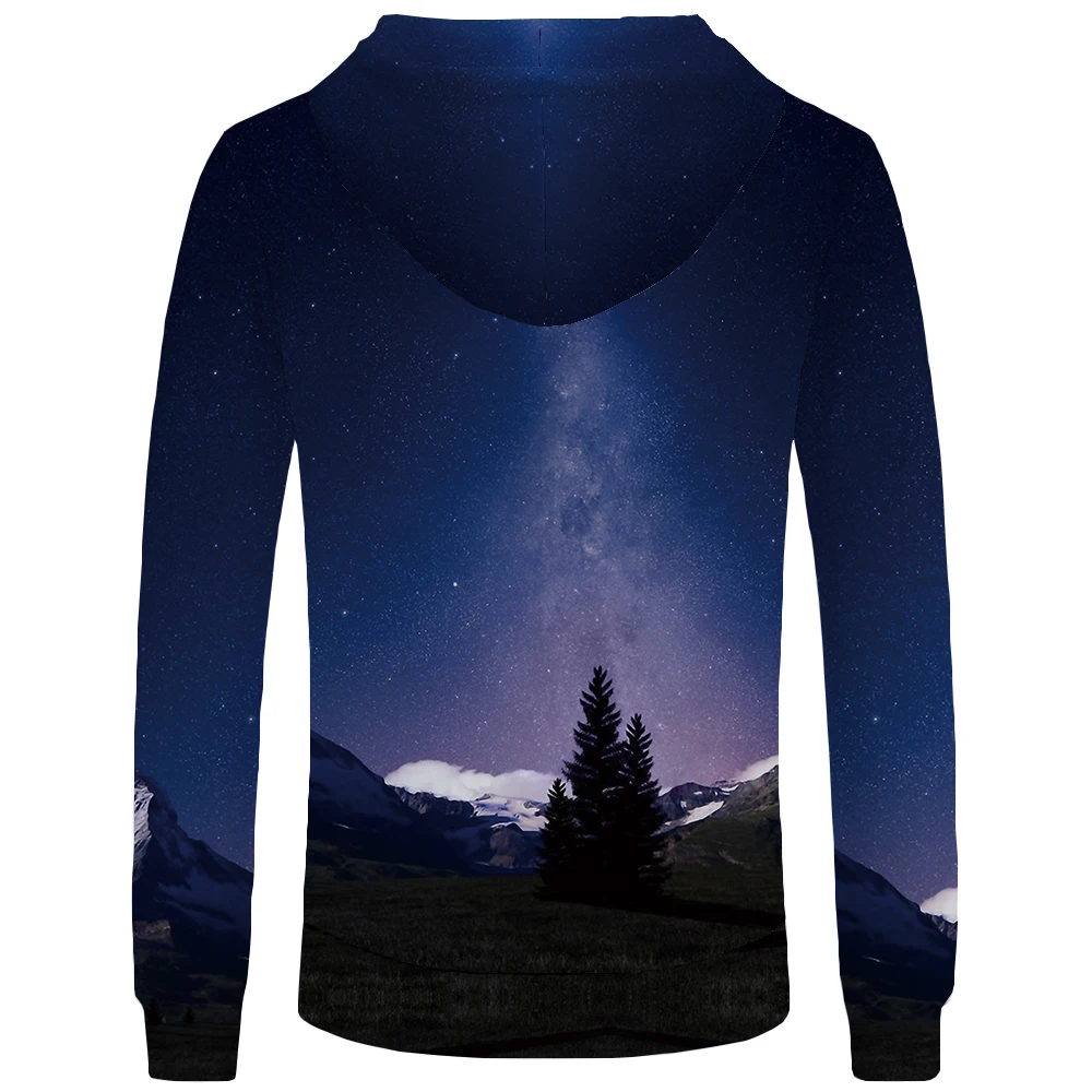 KYKU Марка Galaxy толстовки Для мужчин забавные Толстовка Harajuku карман 3D Hoddie кофты s