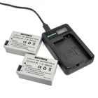 Аккумулятор Batmax LP-E8 LPE8 LP E8, 2 шт., зарядное устройство USB с ЖК-дисплеем для камеры Canon EOS 550D, 600D, 650D, 700D, Rebel X4, X5, X6i, X7