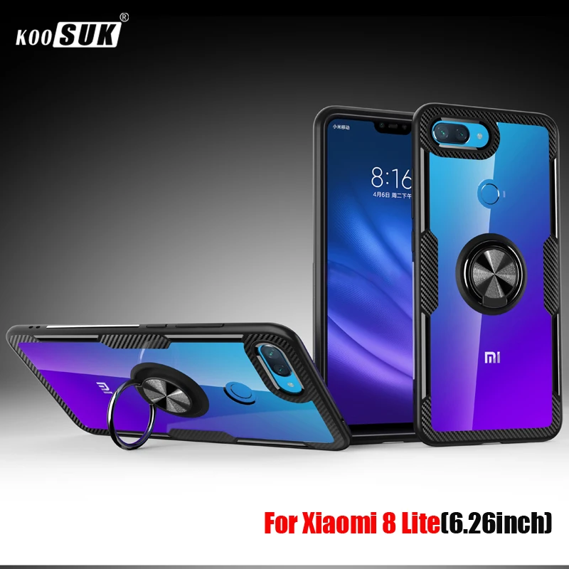 Чехол для Xiaomi 8 Lite прозрачный защитный чехол из поликарбоната Mi 9 SE 9se 8se 9T Redmi Note 8T K20