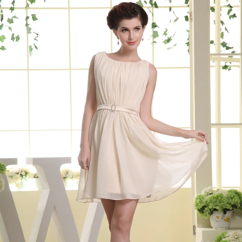 Пикантные светильник кие короткие платья цвета шампанского для выпускного