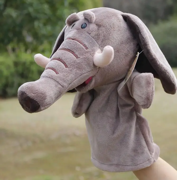 

Hand puppet doll plush toys baby elephant large dolls made in china