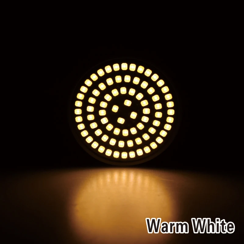 Тёплый белый Lampada LED Spotlight Bulb E27 E14 MR16 GU10 B22 220V Bombillas LED Lamp 48 60 80 LED 2835 SMD Lampara Spot Light 3w 4w 5w - Испускаемый цвет: Тёплый белый