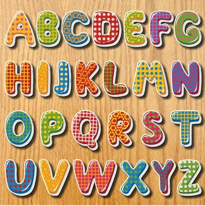 Grid letters Магнит на холодильник, Мультяшные буквы и цифры для детей, магниты на холодильник, аксессуары для украшения дома - Цвет: Grid letters
