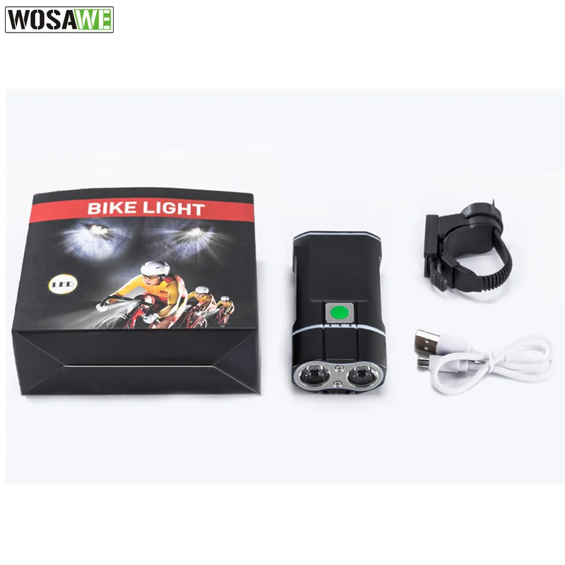 Двойной пузырьковый велосипедный светильник USB lumiere velo 5 модель 2400 люмен