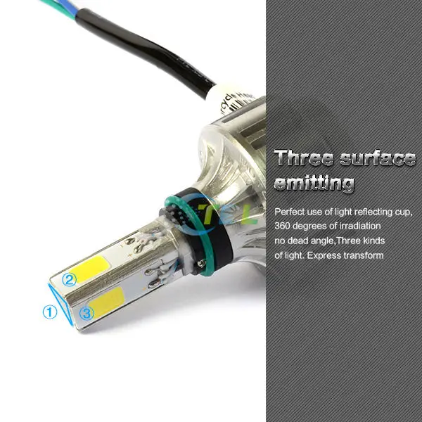 18 Вт 2000лм COB LED Hi/Lo луч H4 передняя фара мотоцикла лампа новая|led replacement halogen bulbs|led 12wlamp