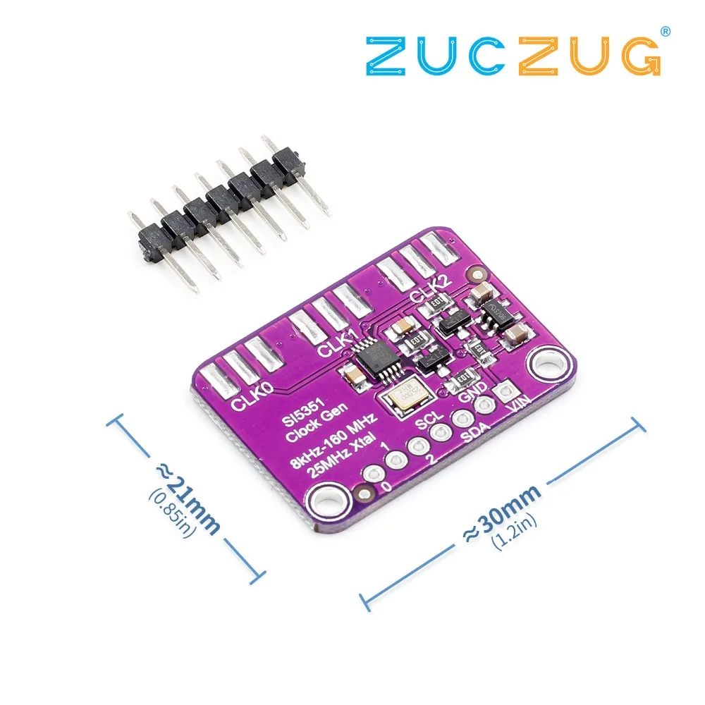 Si5351 Si5351A часы Breakout доска точность 25 МГц кристалл контроллер сигнала|Интегральные