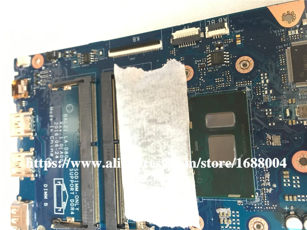 Для DELL Inspiron 15 5567 Материнская плата ноутбука DG5G3 с i5-7200U Процессор LA-D802P 0DG5G3 CN-0DG5G3