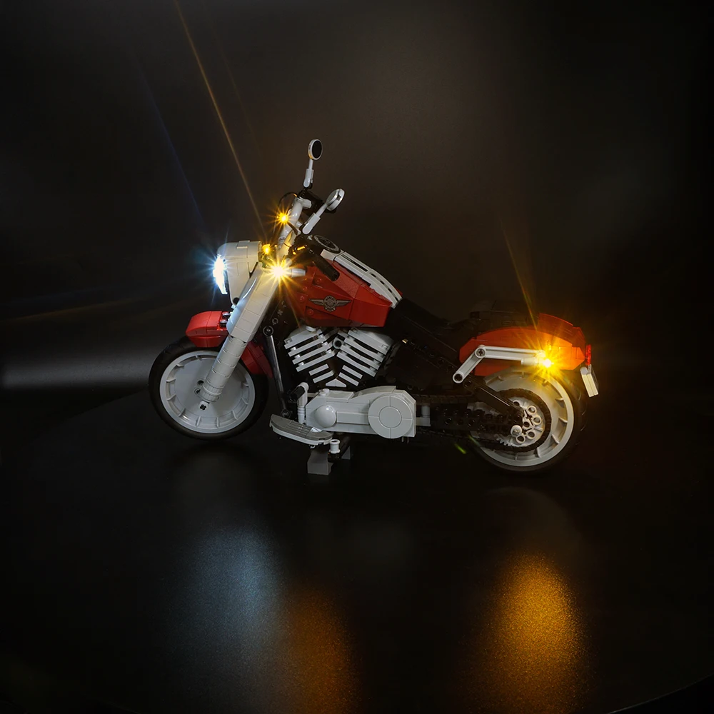 Светодиодный светильник комплект для 10269 Harley Davidson Fat Boy блоки игрушки &quotСделай