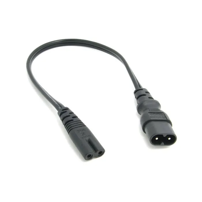 C-8 IEC 60320 C8 Plug to C7 C-7 Receptacle Male Female Extension Power Supply Main Adapter Cable 30cm 1fr | Электроника