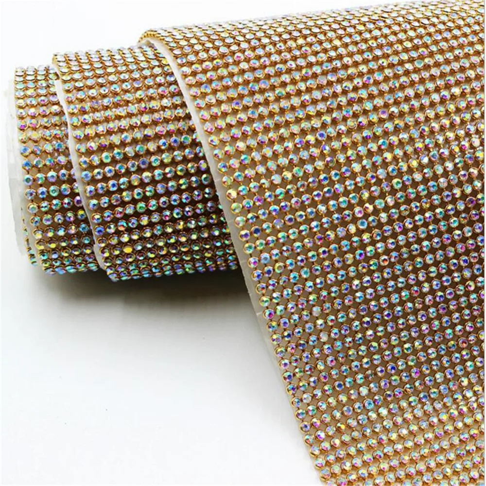 Стразы для шитья 3 мм 45 см * 120 см|diy strass|crystal rhinestone trimrhinestone trim |