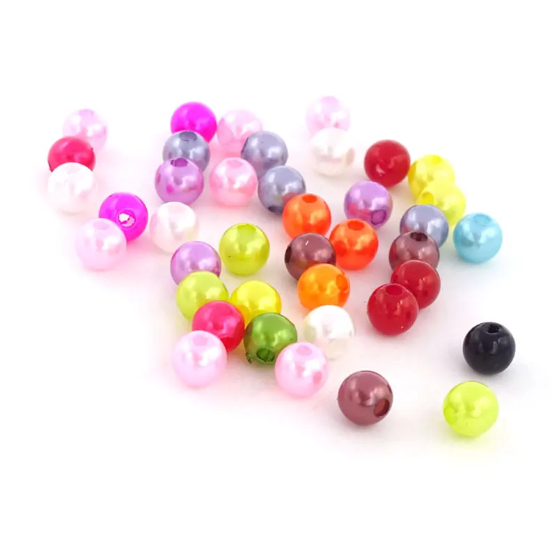 Mix Color Imitation Pearl Beads Perlas Para Bisuteria 6 mm Abalorios Hacer Pulseras Perola Artesanato 500Pcs/Lot | Украшения и