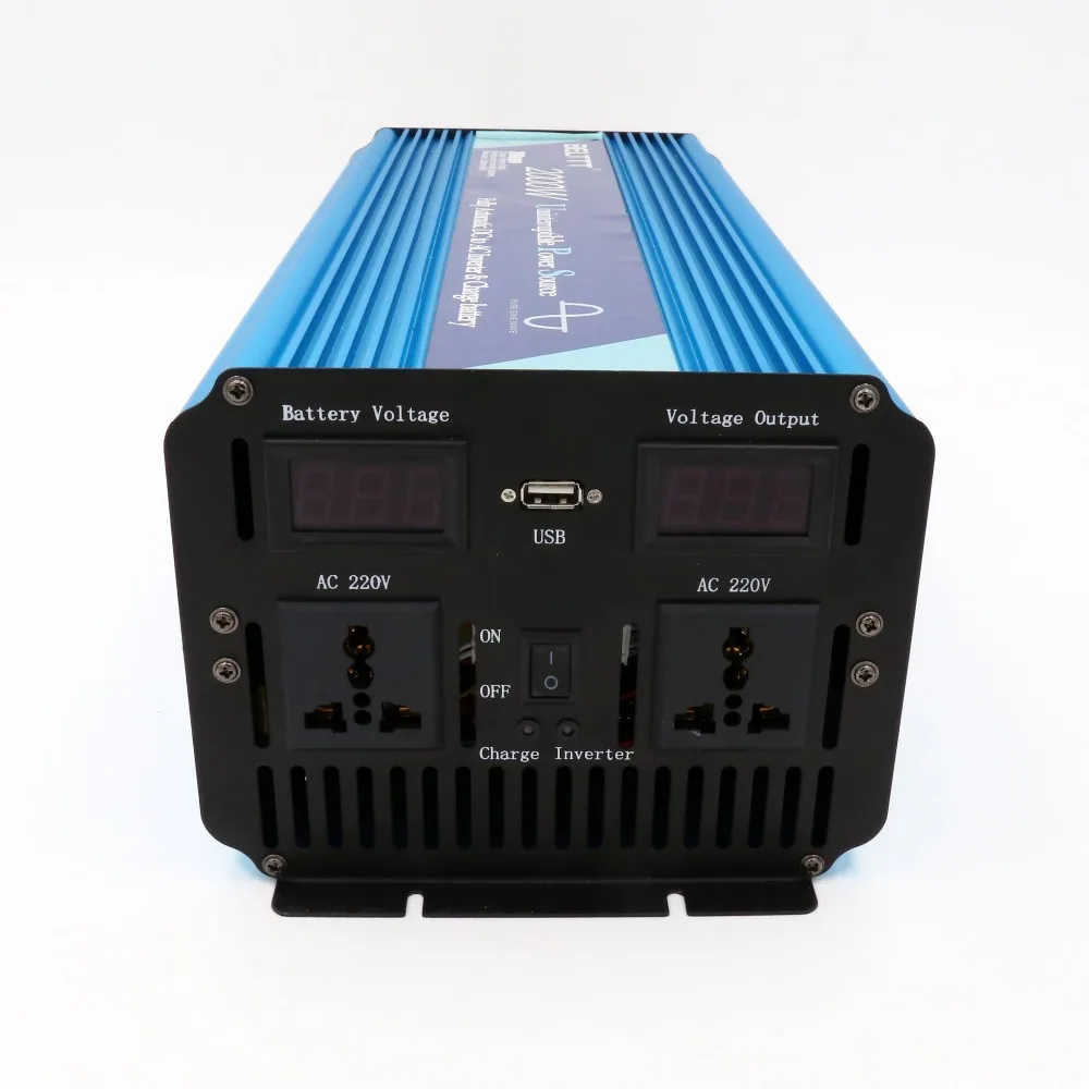 Сетевой инвертор 2000 Вт зарядное устройство с Заводской ценой 12В 220В|12v 220v 2000w|charger