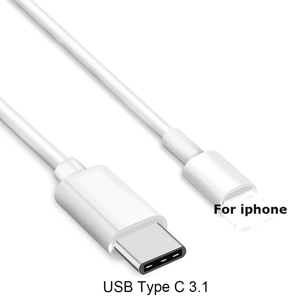 Для iphone X 6 6 S 7 8 Plus штекер к usb type-C 3,1 быстрое зарядное устройство кабель синхронизации данных для MacBook ipad Air ipad мини ноутбук iOS устройство