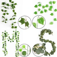 1pc long artificial fake hanging vine plant leaves garland home garden wall decoration wedding decor party supplies