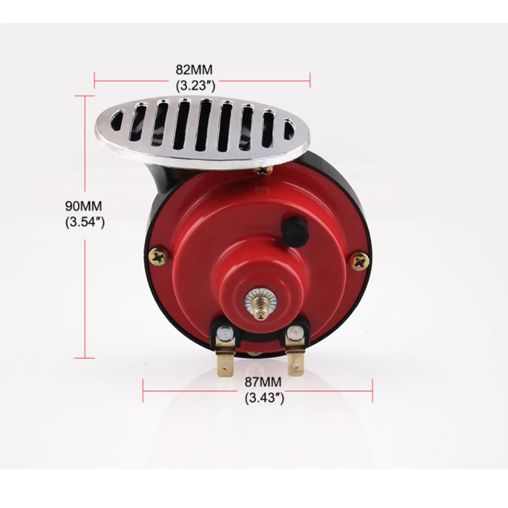 2x12 В красный Улитка Air Horn с крышкой Корабля морской лодке громкий сигнал тревоги