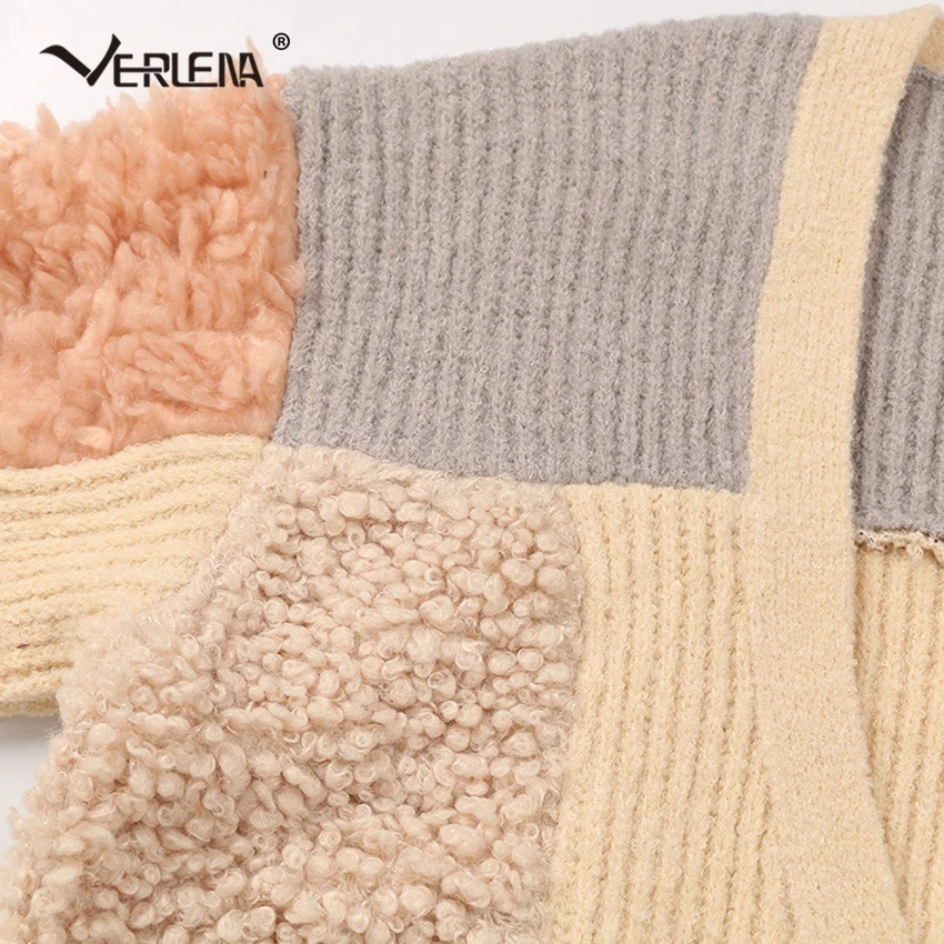 Verlena Горячая Корейская уличная осень 2019 зимняя одежда длинный кардиган Женское