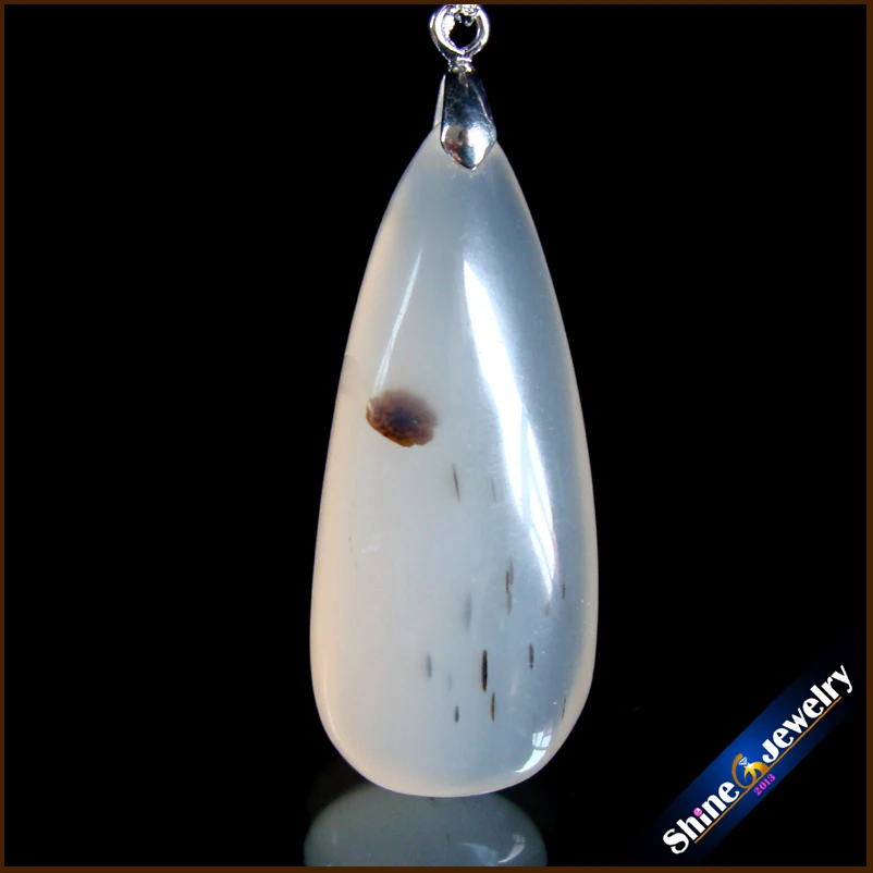 Подвеска ручной работы подвеска маятник натуральный Dendritic моховые Агаты