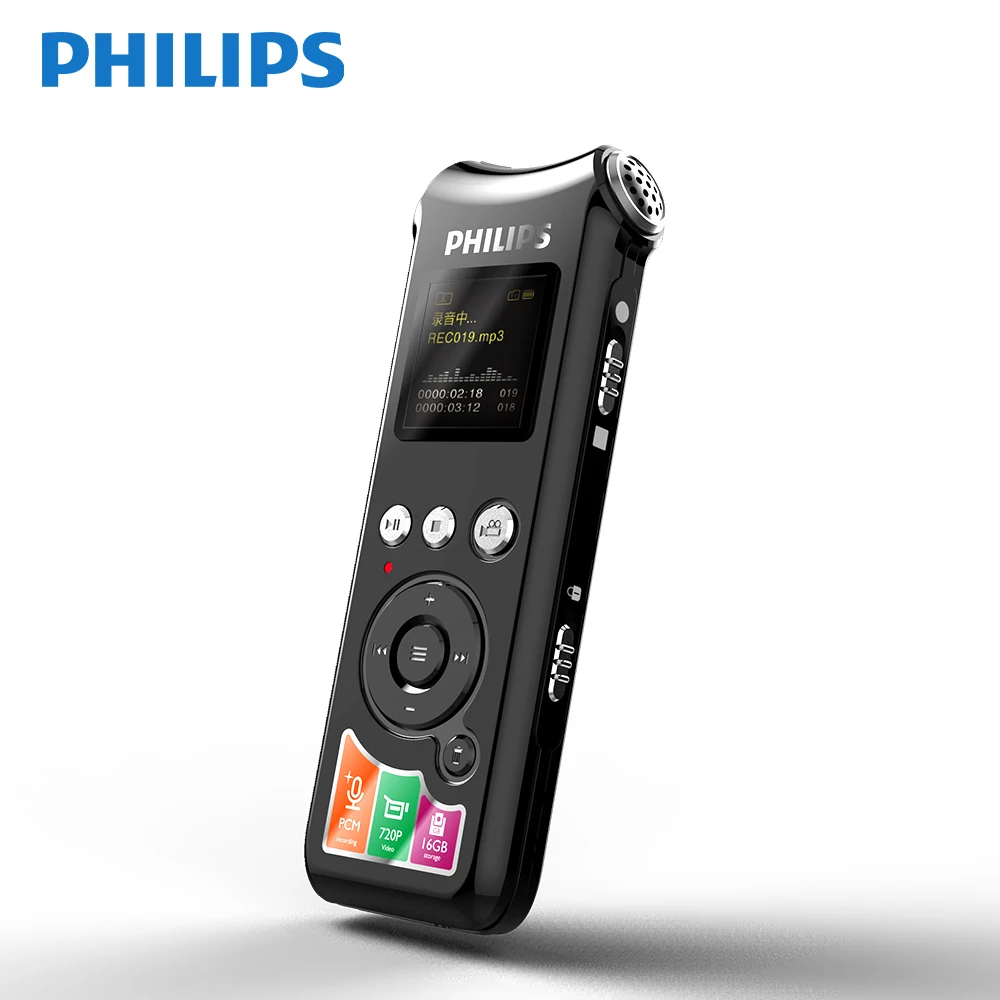 PHILIPS Флешка для записи голоса с камера 1080 p телефонной линии запись аудио и видео