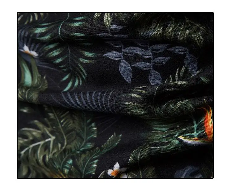 Цветочная гавайская рубашка мужская летняя блузка Мужская Новая Camisa masculina с