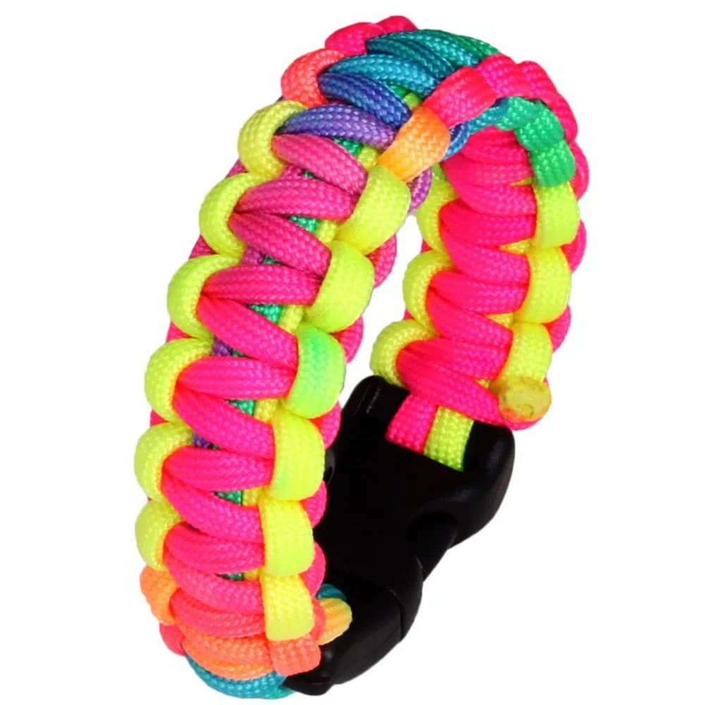 

Набор для выживания браслетов Paracord 550, светоотражающие подвески, парашютный шнур, шнур Mil Spec Type III, 7-жильный сердечник, 100 футов, 30 м, фабрика