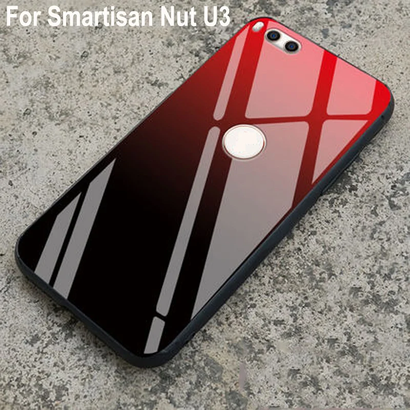 Чехол для Smartisan Nut U3 чехол градиент закаленное стекло + с мягкими краями NutU3 U 3