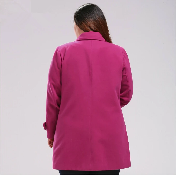 Шерстяное пальто Большой размер женской одежды среднего пор очень большой