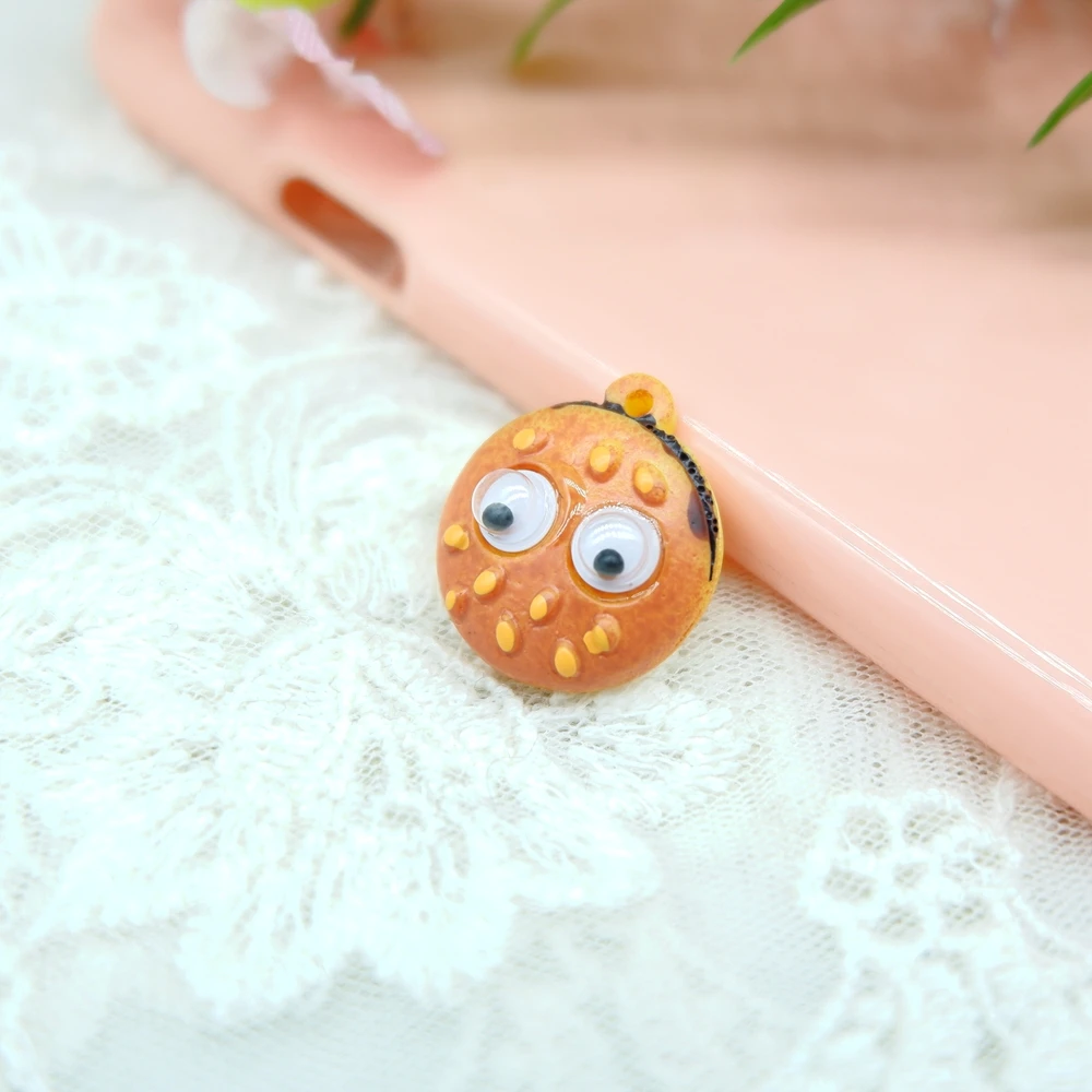 Каваи картофель фри гамбургер flatback смолы кабошон для волос лук diy Телефон деко