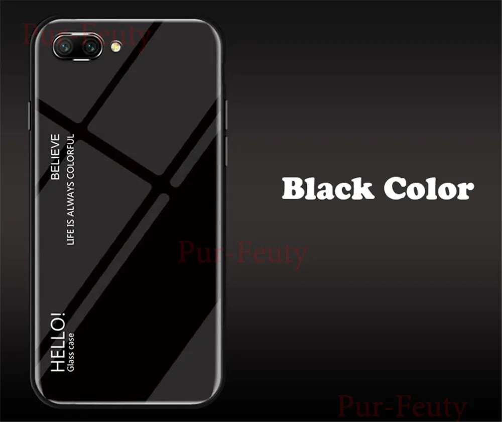 Чехлы для huawei Honor 10 COL-L29, роскошные градиентные тонкие противоударные задние чехлы из закаленного стекла для huawei Honor 10 COL L29 5,84''