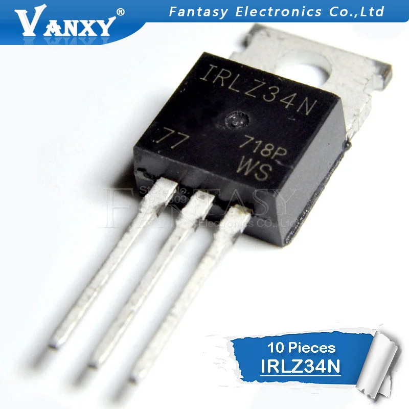 10 шт. IRLZ34N TO-220 IRLZ34NPBF TO220 IRLZ34 | Электронные компоненты и принадлежности