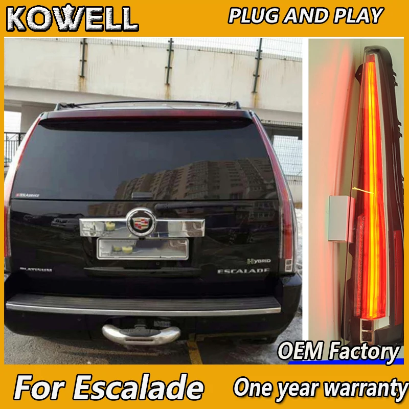 Светодиодный задний фонарь KOWELL для Cadillac Escalade светодиодный светильник DRL