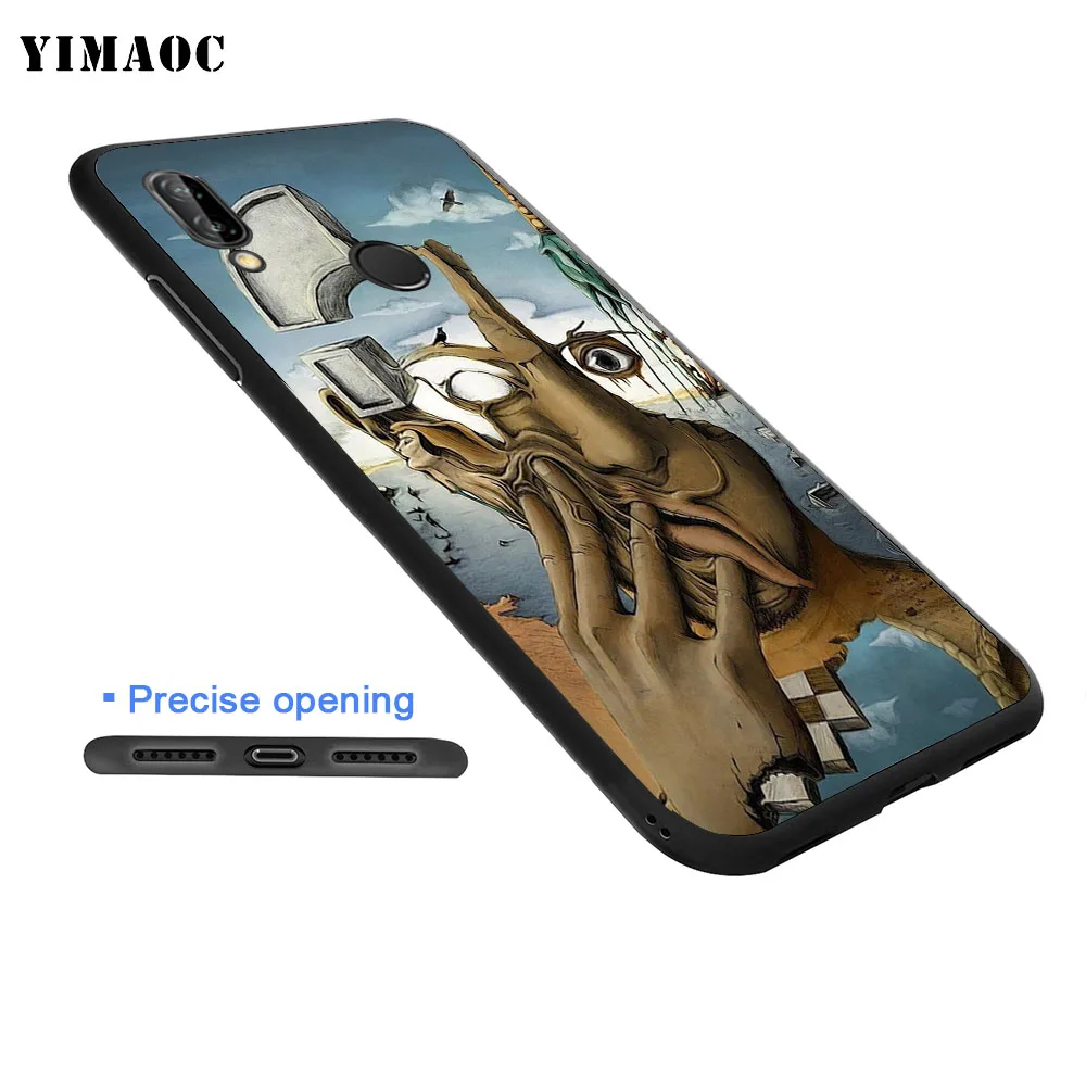 Salvador Dali Soft Case for Huawei P8 P9 Lite Mini P10 P20 P30 Plus Pro P Smart Z 2019 |