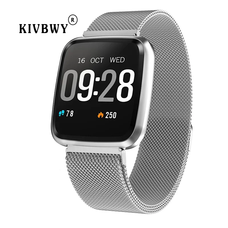 Kivbwy Смарт-часы браслет кровяное давление кислород спортивный трекер smartwatch