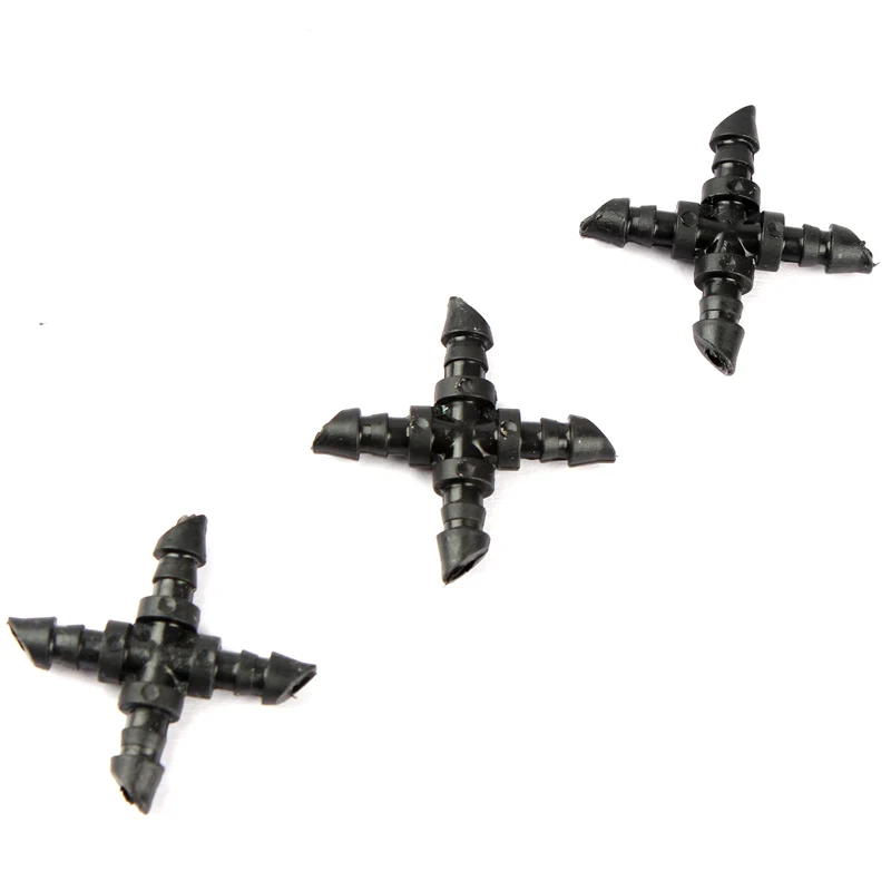 30 шт. 4/7 мм садовый шланг колючий равный крестообразный соединитель Легкая