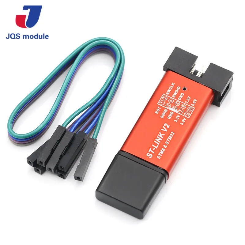 ST LINK Stlink Link V2 Mini STM8 STM32 симулятор скачать программист Программирование с крышкой